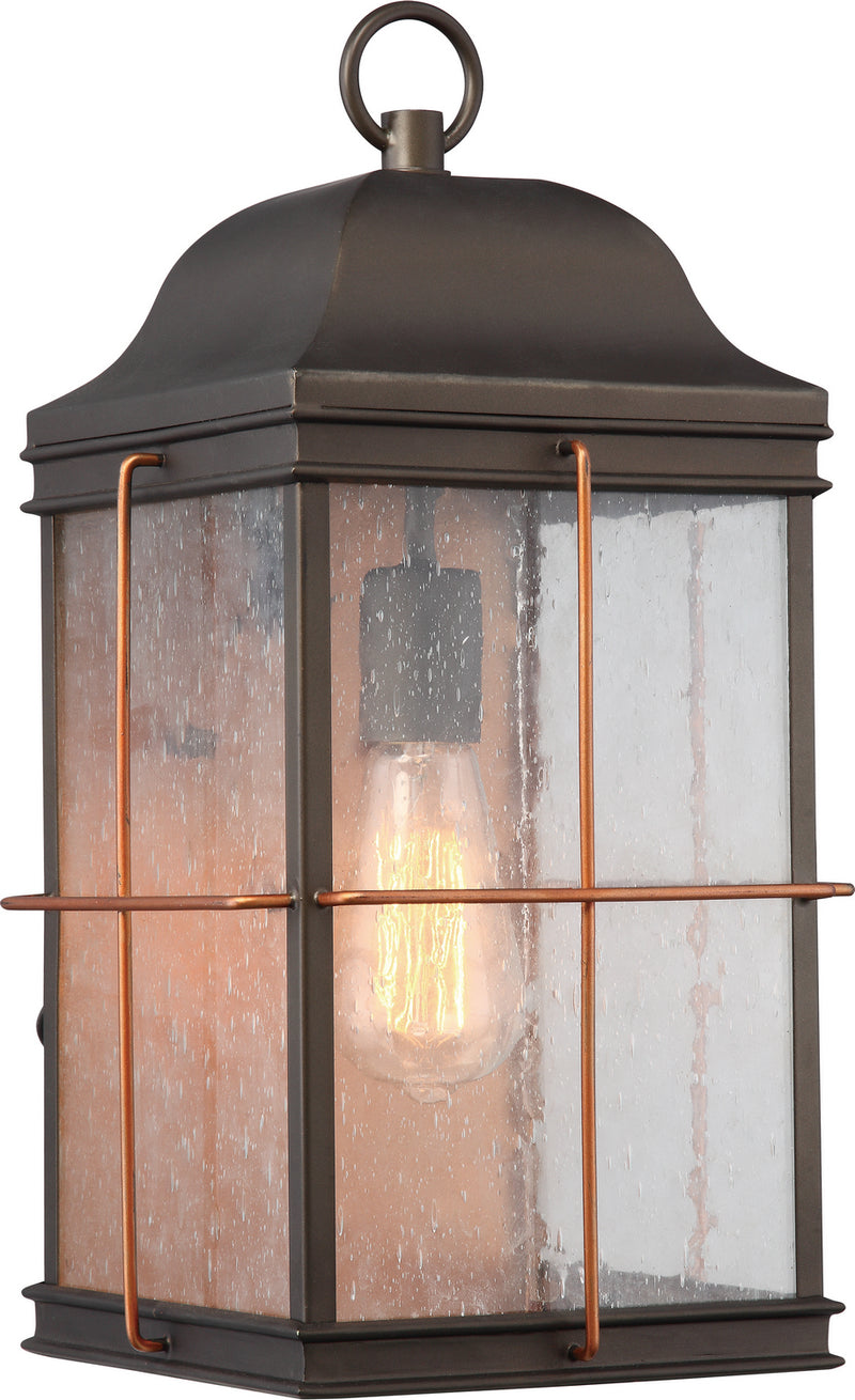 Nuvo Lighting 60-5833 One Light Outdoor Wall Lantern, Bronze / Copper