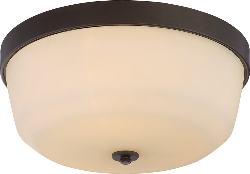 Nuvo Lighting 60-5924 Three Light Flush Mount, Forest Bronze