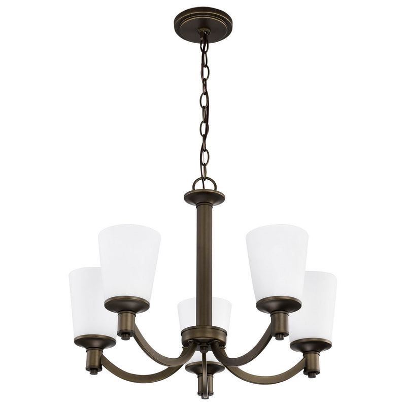 Nuvo Lighting 60-5925 Five Light Chandelier, Forest Bronze