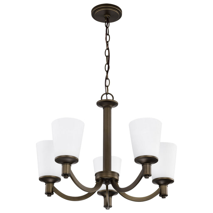 Nuvo Lighting 60-5925 Five Light Chandelier, Forest Bronze