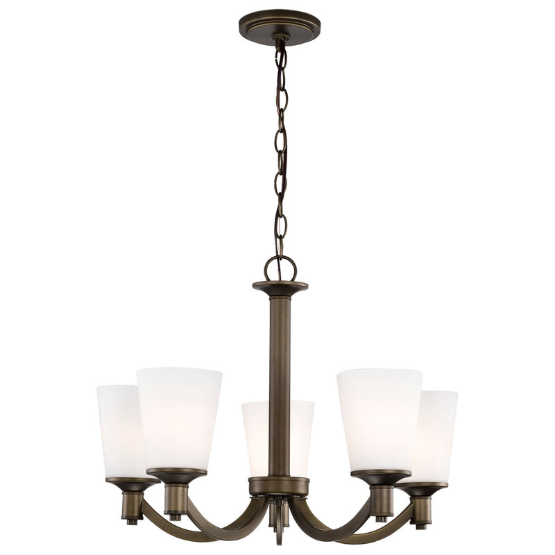Nuvo Lighting 60-5925 Five Light Chandelier, Forest Bronze