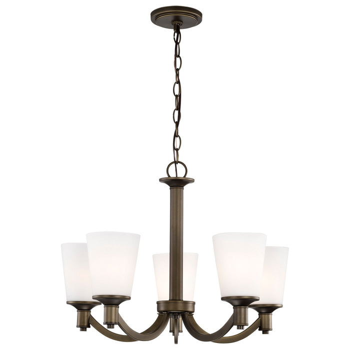 Nuvo Lighting 60-5925 Five Light Chandelier, Forest Bronze