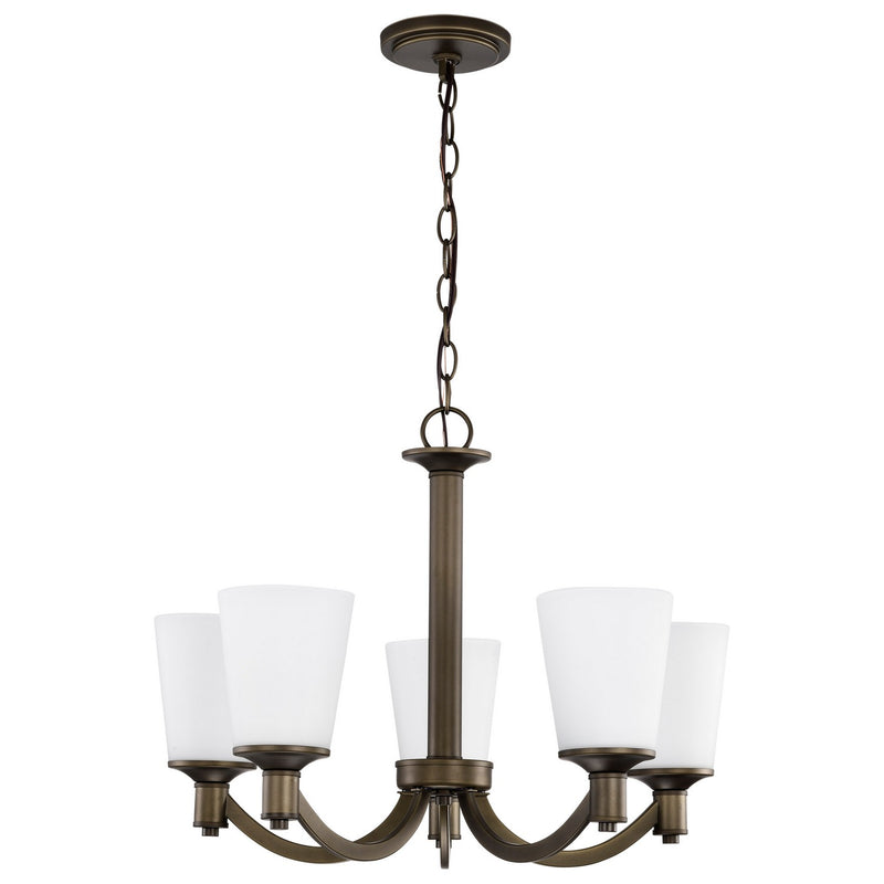 Nuvo Lighting 60-5925 Five Light Chandelier, Forest Bronze