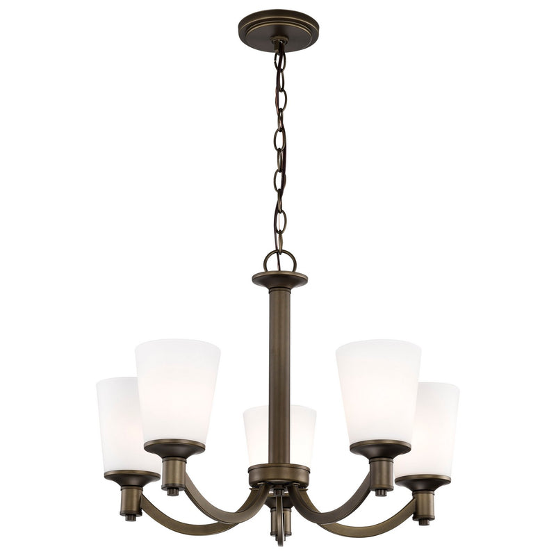Nuvo Lighting 60-5925 Five Light Chandelier, Forest Bronze