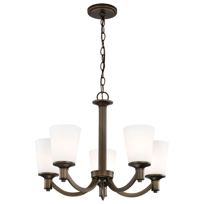 Nuvo Lighting 60-5925 Five Light Chandelier, Forest Bronze