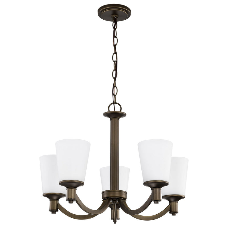 Nuvo Lighting 60-5925 Five Light Chandelier, Forest Bronze