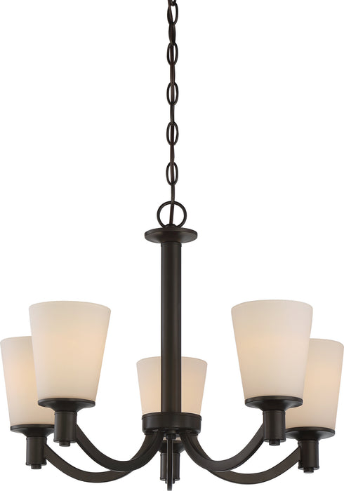 Nuvo Lighting 60-5925 Five Light Chandelier, Forest Bronze