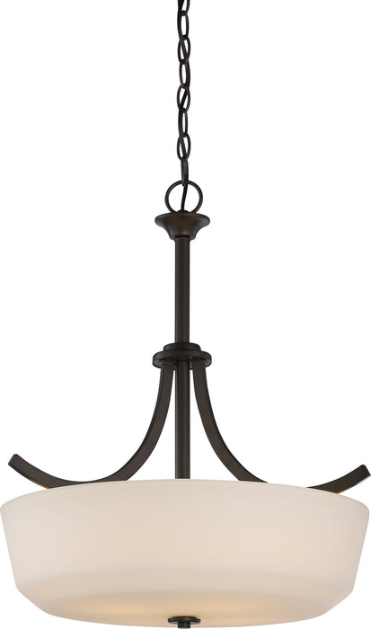 Nuvo Lighting 60-5927 Four Light Pendant, Forest Bronze