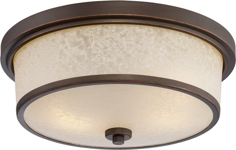 Nuvo Lighting 62-643 LED Outdoor Flush Mount, Mahogany Bronze