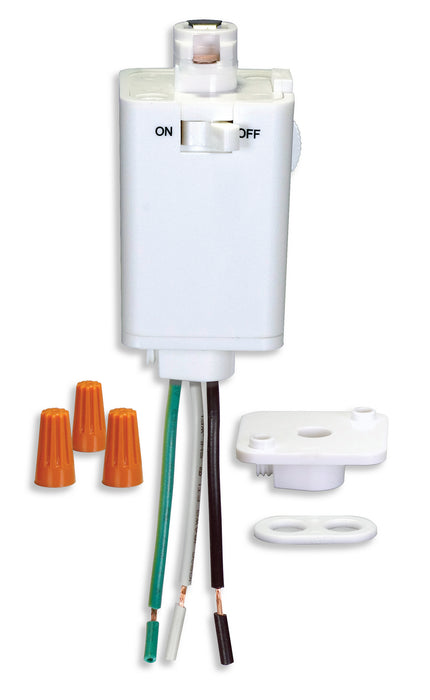 Nuvo Lighting TP231 Pendant Track Adapter, White