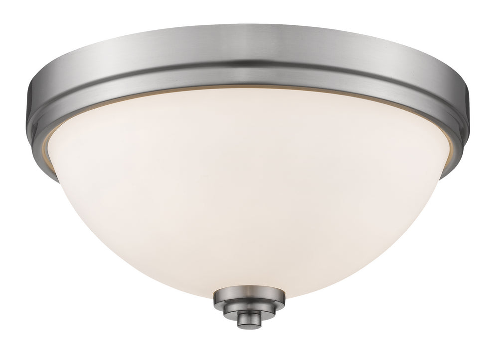 Z-Lite 443F2-BN Two Light Flush Mount, Brushed Nickel