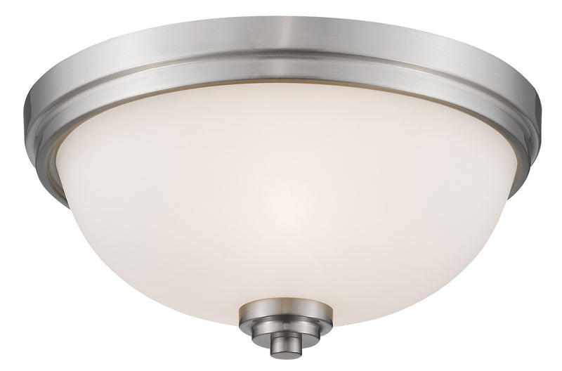 Z-Lite 443F3-BN Three Light Flush Mount, Brushed Nickel