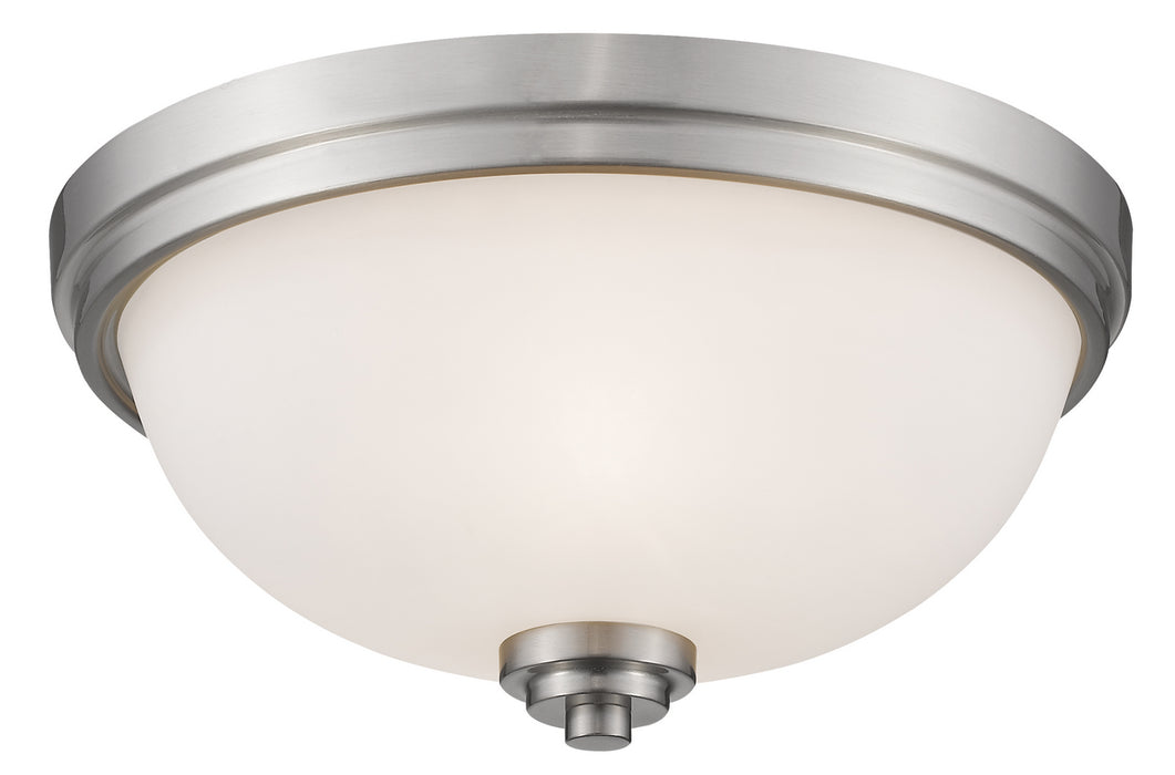 Z-Lite 443F3-BN Three Light Flush Mount, Brushed Nickel