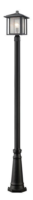 Z-Lite 554PHB-519P-BK One Light Outdoor Post Mounted Fixture, Black