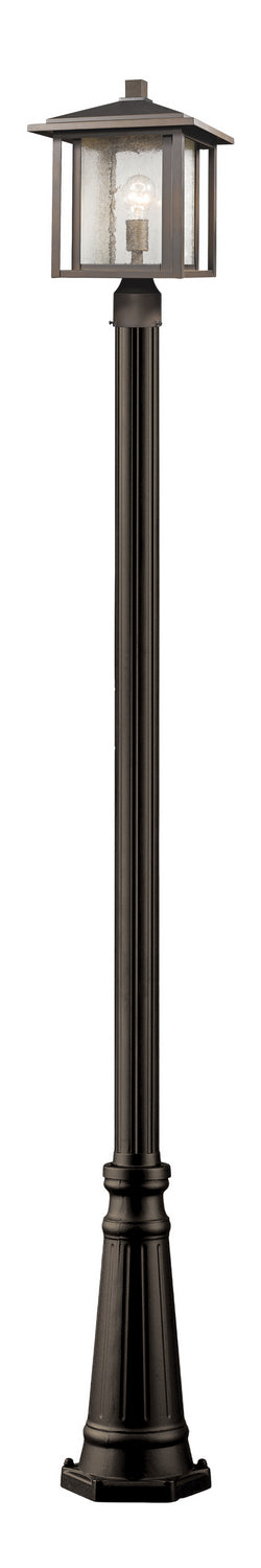 Z-Lite 554PHB-519P-ORB One Light Outdoor Post Mounted Fixture, Oil Rubbed Bronze