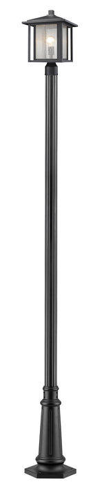 Z-Lite 554PHB-557P-BK One Light Outdoor Post Mount, Black