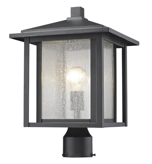 Z-Lite 554PHB-BK One Light Outdoor Post Mount Fixture, Black