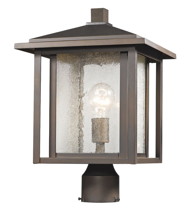 Z-Lite 554PHB-ORB One Light Outdoor Post Mount Fixture, Oil Rubbed Bronze