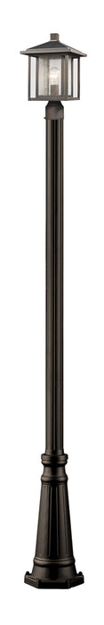 Z-Lite 554PHM-519P-ORB One Light Outdoor Post Mounted Fixture, Oil Rubbed Bronze