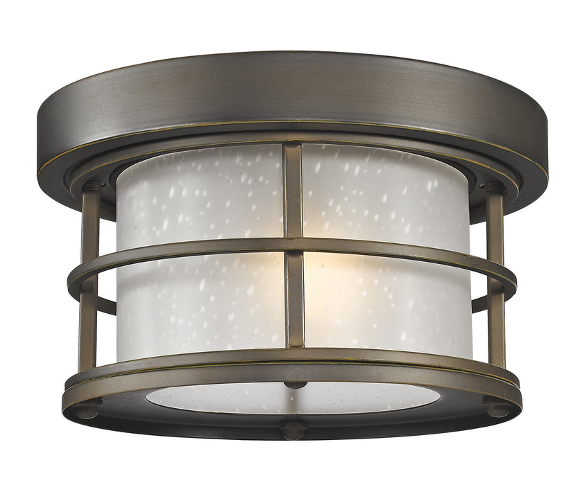 Z-Lite 556F-ORB One Light Outdoor Flush Mount, Oil Rubbed Bronze