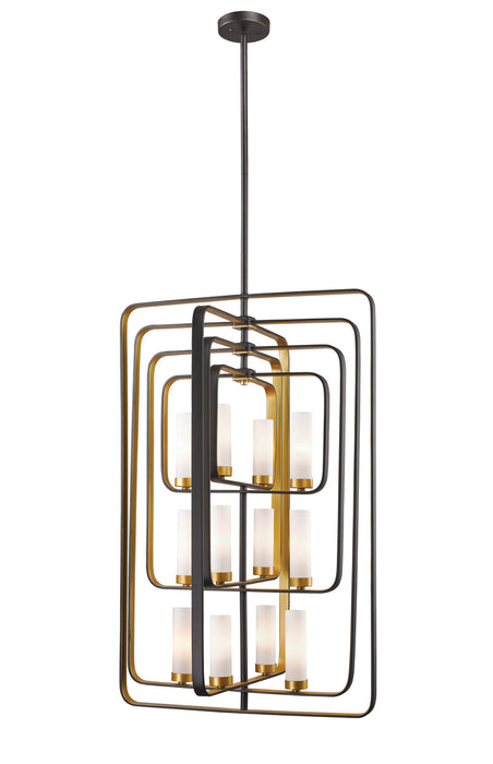 Z-Lite 6000-12-BZGD 12 Light Chandelier, Bronze Gold