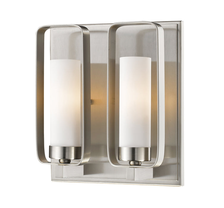 Z-Lite 6000-2S-BN Two Light Wall Sconce, Brushed Nickel