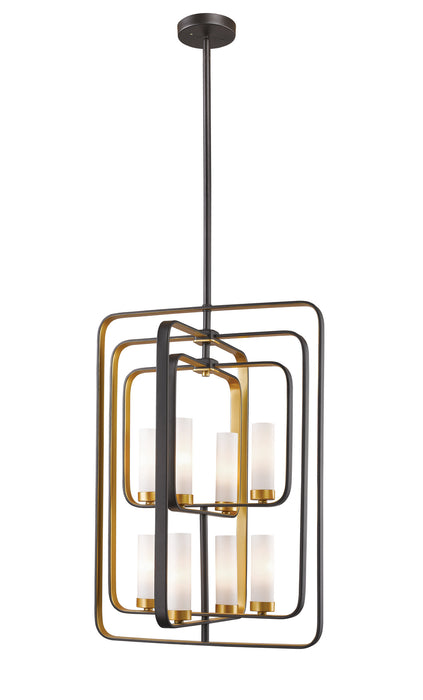 Z-Lite 6000-8B-BZGD Eight Light Chandelier, Bronze Gold