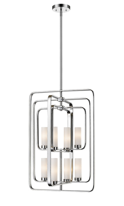 Z-Lite 6000-8B-CH Eight Light Chandelier, Chrome