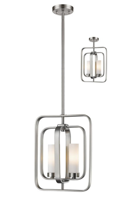 Z-Lite 6000MP-BN Two Light Pendant, Brushed Nickel