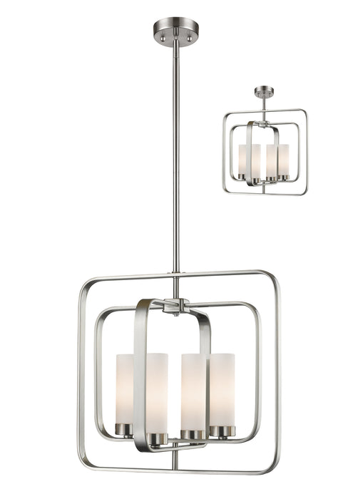Z-Lite 6000SFC-BN Four Light Pendant, Brushed Nickel