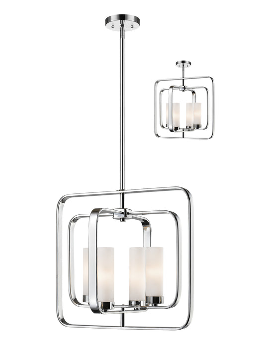 Z-Lite 6000SFC-CH Four Light Pendant, Chrome