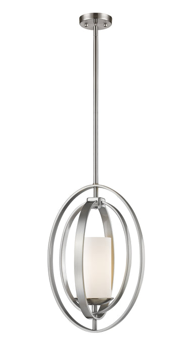 Z-Lite 6004MP-BN One Light Pendant, Brushed Nickel