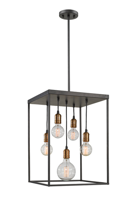 Z-Lite 8001-23BRZ Five Light Chandelier, Bronze