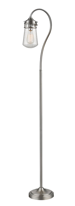 Z-Lite FL120-BN One Light Floor Lamp, Brushed Nickel