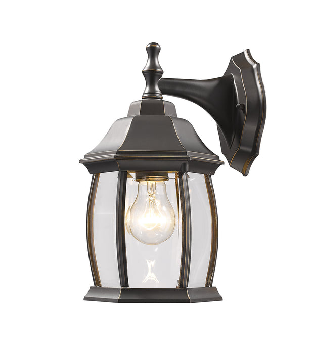 Z-Lite T20-ORB One Light Outdoor Wall Light, Oil Rubbed Bronze