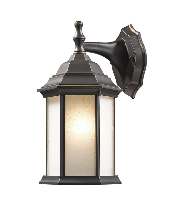 Z-Lite T21-ORB-F One Light Outdoor Wall Mount, Oil Rubbed Bronze