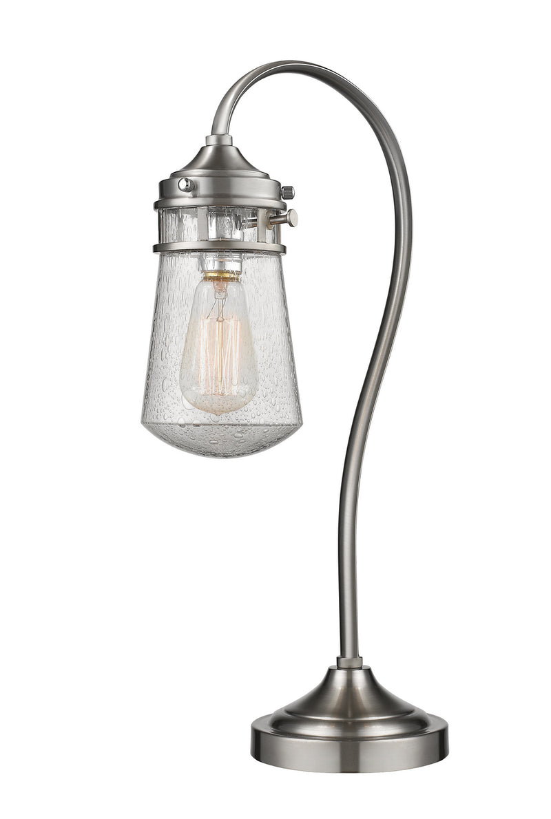 Z-Lite TL120-BN One Light Table Lamp, Brushed Nickel