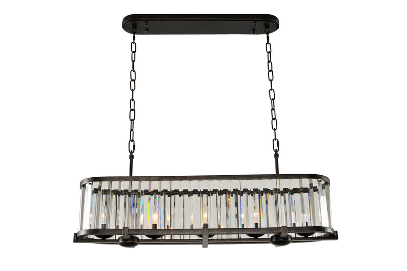 Kalco 314254SB Five Light Island Pendant, Sienna Bronze