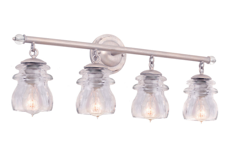Kalco 6314PS Four Light Bath, Pearl Silver