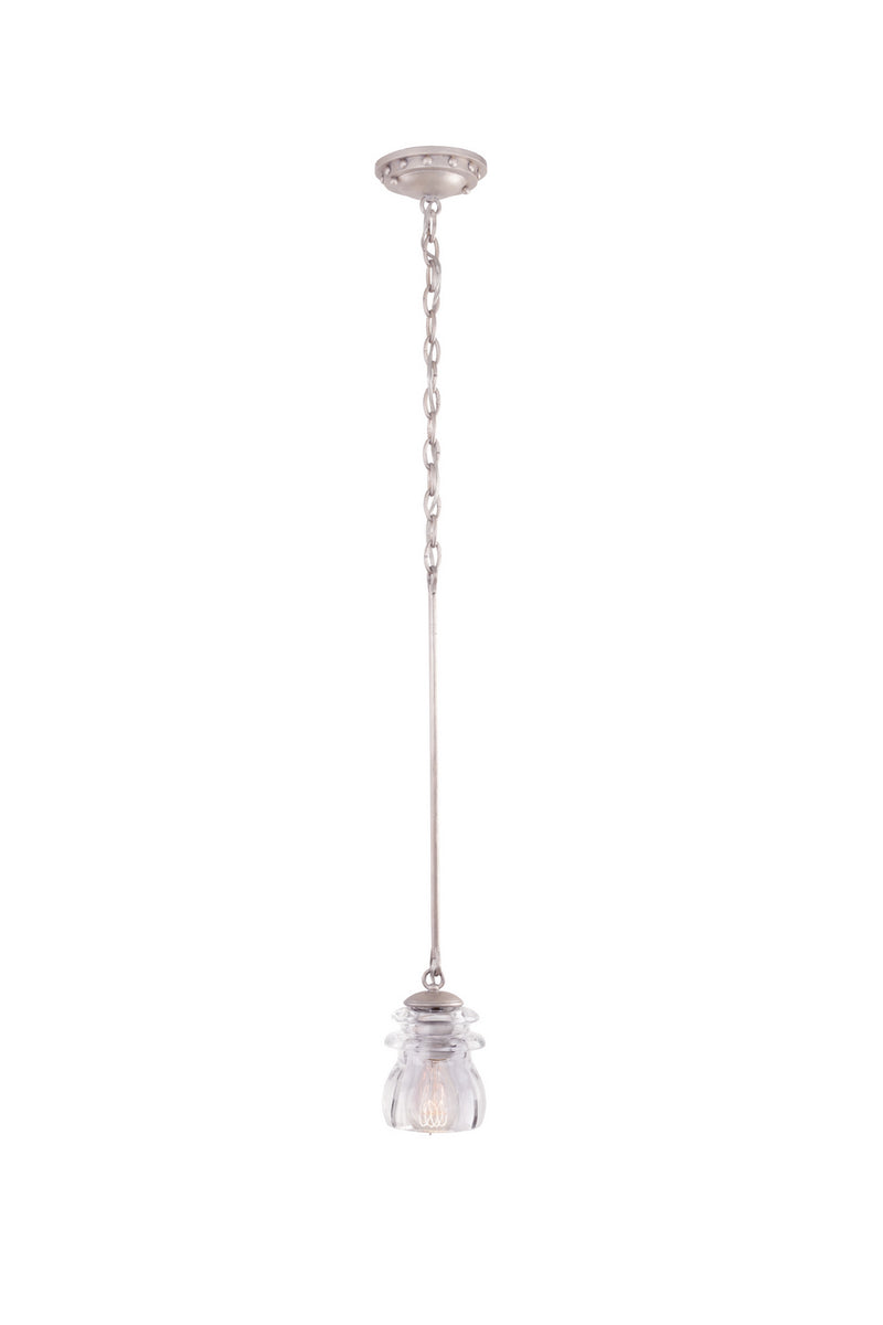 Kalco 6316PS One Light Mini Pendant, Pearl Silver