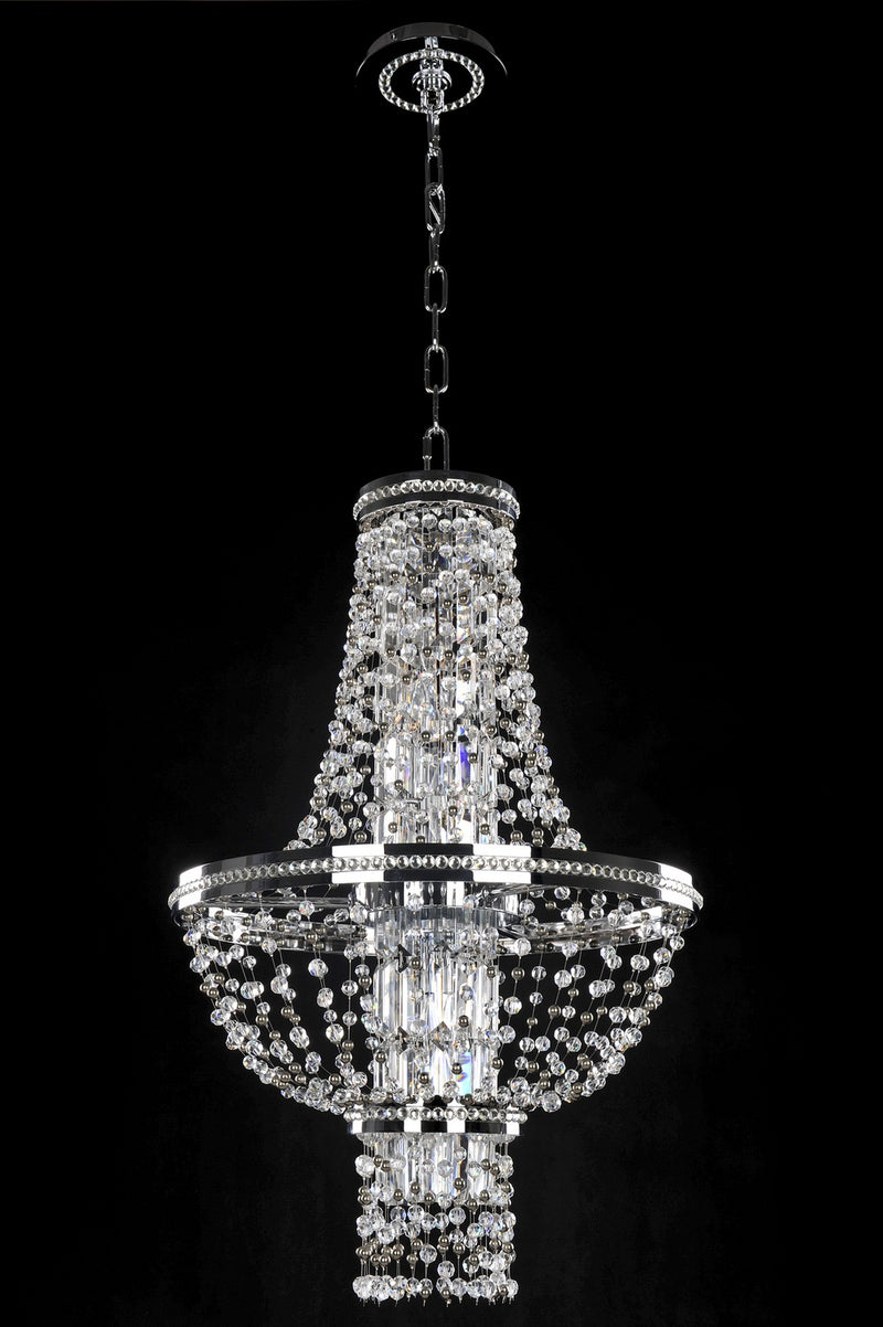 Allegri 020370-010-FR001 Four Light Pendant, Chrome