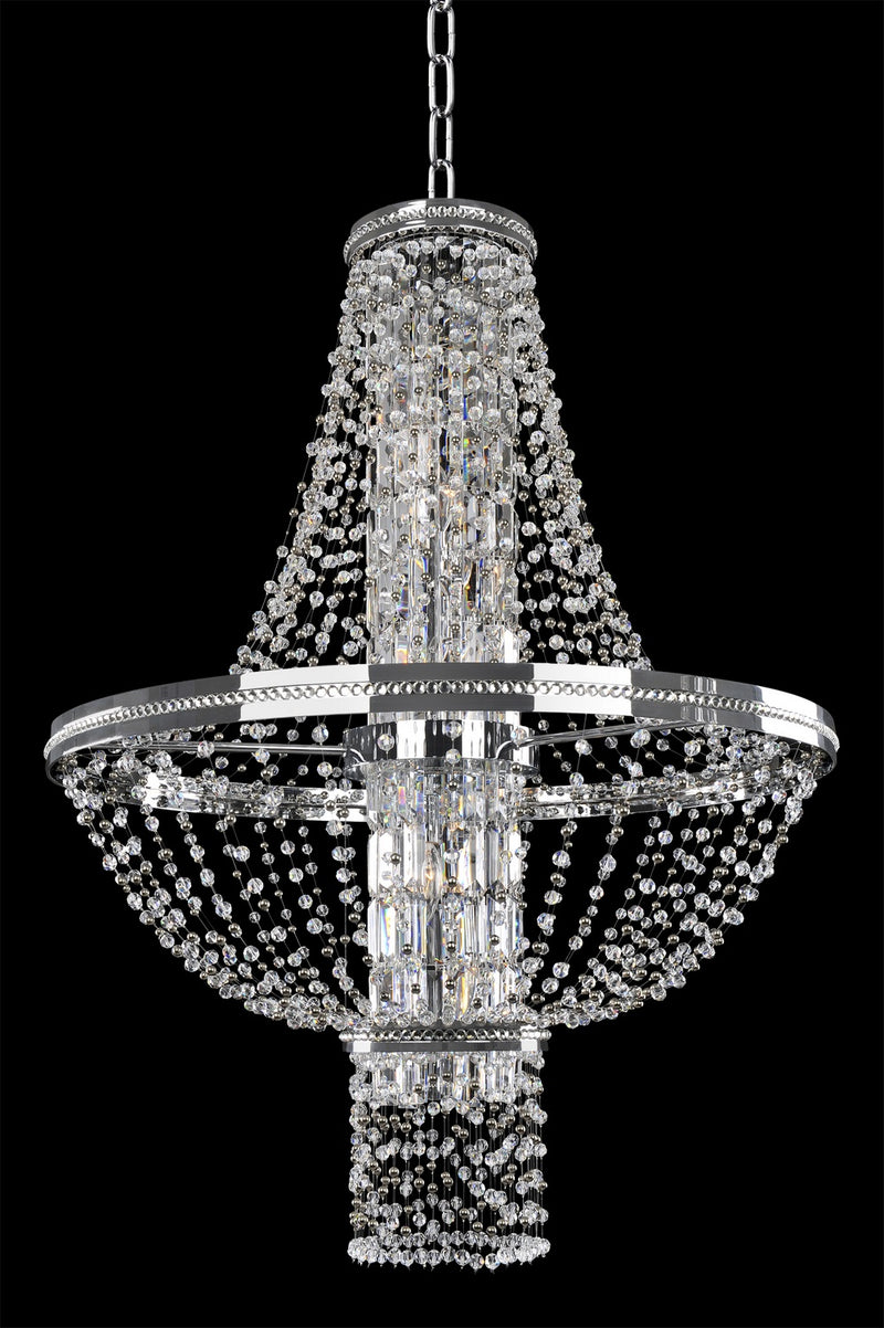 Allegri 020372-010-FR001 Ten Light Pendant, Chrome