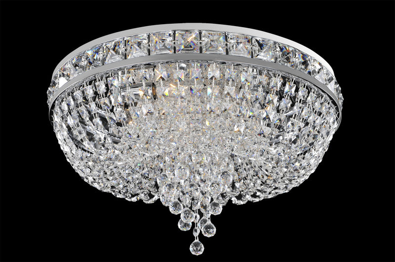 Allegri 027340-010-FR001 Four Light Flush Mount, Chrome