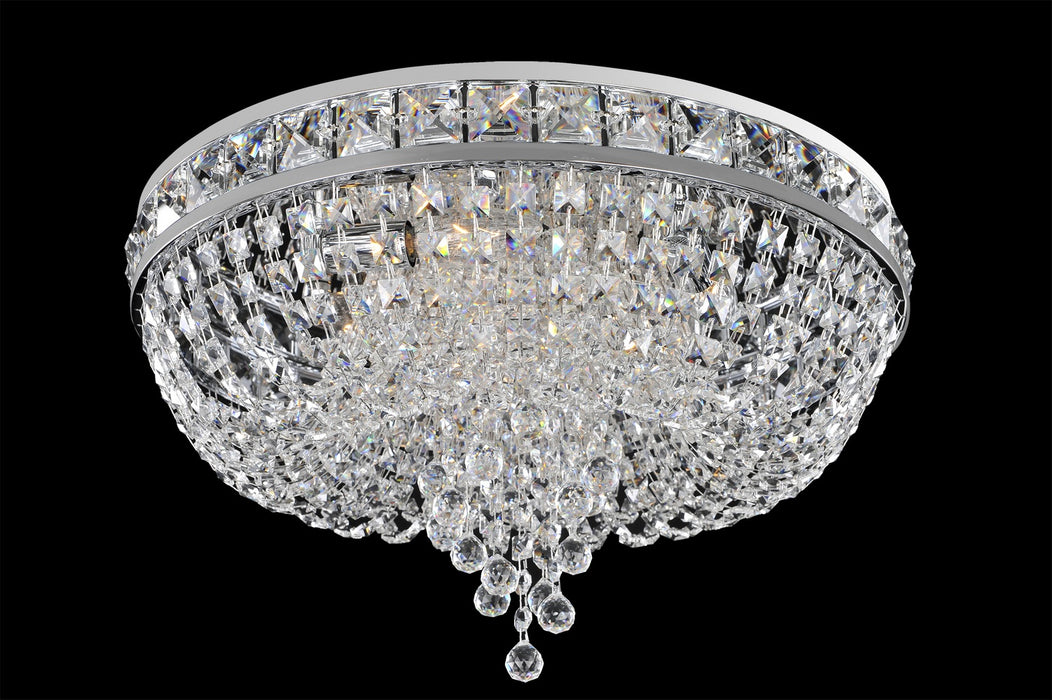 Allegri 027340-010-FR001 Four Light Flush Mount, Chrome