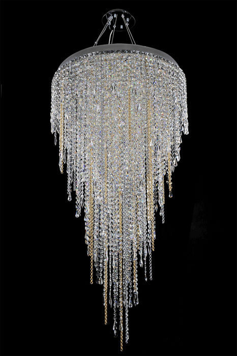 Allegri 028252-010-FR001 16 Light Convertible Pendant - Flush Mount, Chrome
