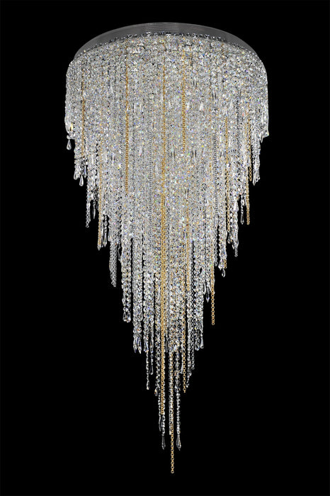 Allegri 028253-010-FR001 21 Light Convertible Pendant - Flush Mount, Chrome