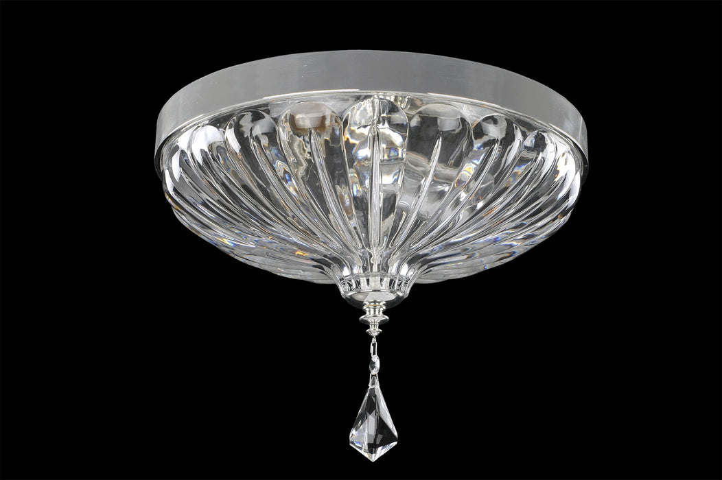 Allegri 028540-017-FR001 Two Light Flush Mount, Two Tone Silver