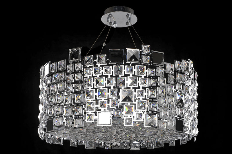 Allegri 028953-010-FR001 Eight Light Pendant, Chrome