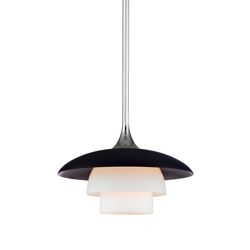 Hudson Valley 1010-PN One Light Pendant, Polished Nickel