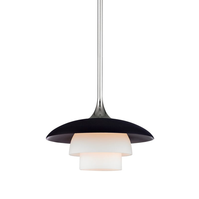 Hudson Valley 1010-PN One Light Pendant, Polished Nickel